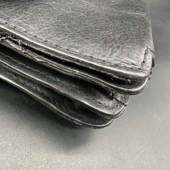 Patricia Nash Black Leather Crossbody Shoulder Bag Purse Removable Strap Clutch - Picture 9 of 14
